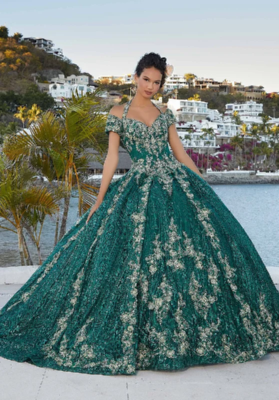 80s - inspired party dresses with bold colors and big shouldersVizcaya by Morilee Halter Neck Quince Dress 89351 80s - inspired party dresses with bold colors and big shouldersVizcaya by Morilee Halter Neck Quince Dress 89351