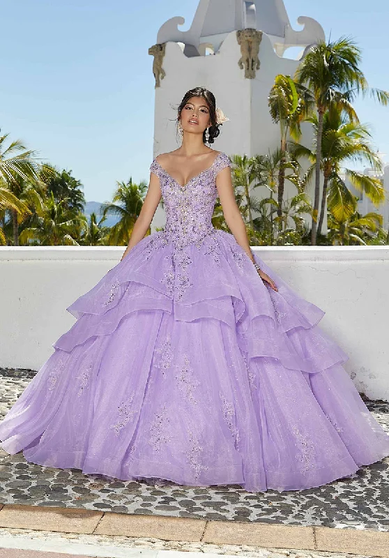 Party dresses with a metallic finish for a shiny and eye - catching effectVizcaya by Morilee Organza Sparkle Quince Dress 89356 Party dresses with a metallic finish for a shiny and eye - catching effectVizcaya by Morilee Organza Sparkle Quince Dress 89356