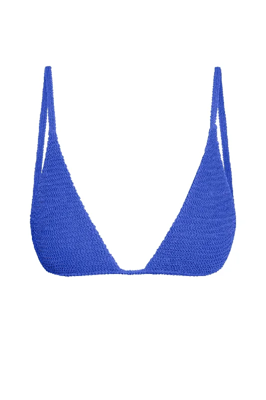 Plus Size Women's Ruched Swim Tops in Green for a Comfortable and Stylish Beach OutfitBarbados Top - Cobalt Crinkle Plus Size Women's Ruched Swim Tops in Green for a Comfortable and Stylish Beach OutfitBarbados Top - Cobalt Crinkle