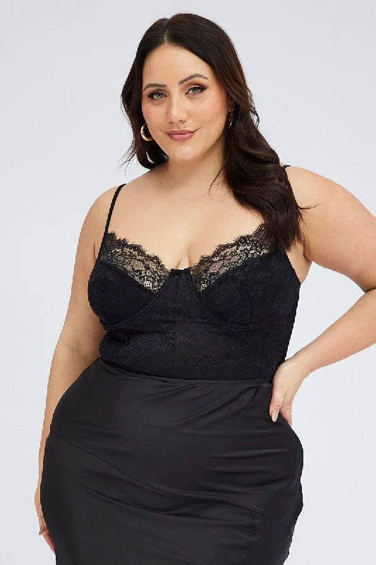 Printed Bodysuits with Floral Patterns for a Feminine VibeBlack Lace Corset Bodysuit Printed Bodysuits with Floral Patterns for a Feminine VibeBlack Lace Corset Bodysuit