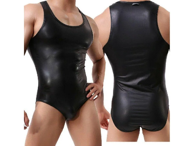 Sleeveless Bodysuits for a Cool and Casual Summer LookGay Bodysuits | Faux Leather Wrestling Bodysuit Sleeveless Bodysuits for a Cool and Casual Summer LookGay Bodysuits | Faux Leather Wrestling Bodysuit