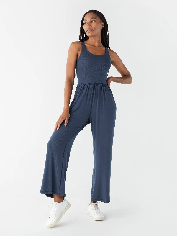 Hana Jumpsuit 2.0, Ribbed Indigo