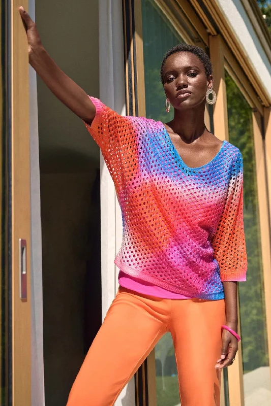 Kimono - style cover ups for an Asian - inspired beach lookJoseph Ribkoff Sweater 242904 Multi Kimono - style cover ups for an Asian - inspired beach lookJoseph Ribkoff Sweater 242904 Multi
