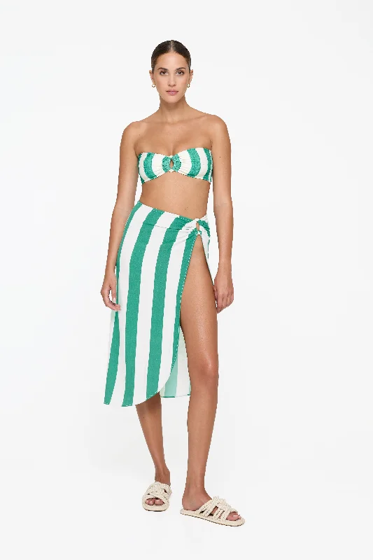 Geometric - pattern cover ups for a modern and trendy appearanceLogan Midi Skirt - Billiard Linen Geometric - pattern cover ups for a modern and trendy appearanceLogan Midi Skirt - Billiard Linen