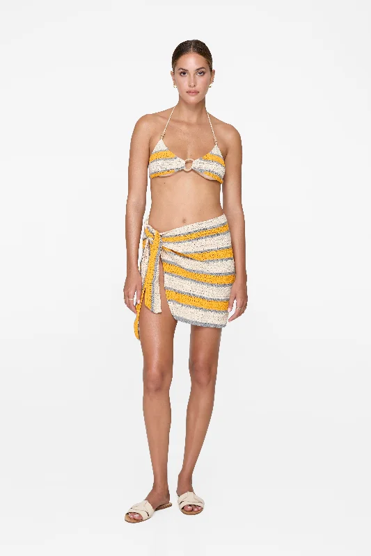 Sequined cover ups for a glamorous poolside eveningLogan Sarong - Linear Crochet Orange Sequined cover ups for a glamorous poolside eveningLogan Sarong - Linear Crochet Orange