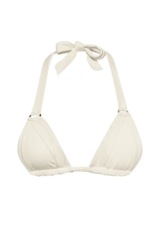 Plus Size Women's One - Shoulder Swim Tops in Pink with Ruching for a Figure - Flattering DesignMorocco Top - Ivory Plus Size Women's One - Shoulder Swim Tops in Pink with Ruching for a Figure - Flattering DesignMorocco Top - Ivory