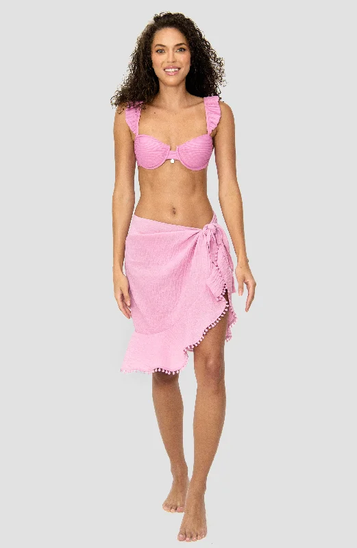 Elastic - cuffed cover ups for a snug and comfortable fitPareo PINK BLUSH Corto Aurora Elastic - cuffed cover ups for a snug and comfortable fitPareo PINK BLUSH Corto Aurora