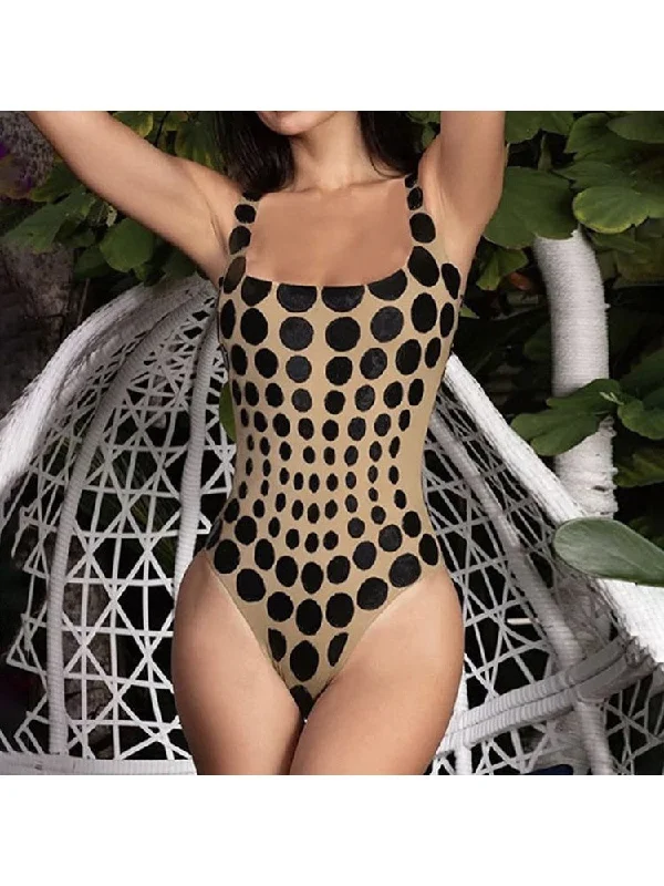Lace Bodysuits for a Sexy and Elegant Bedroom LookPolka Dots Spaghetti Straps Bodycon Bodysuits