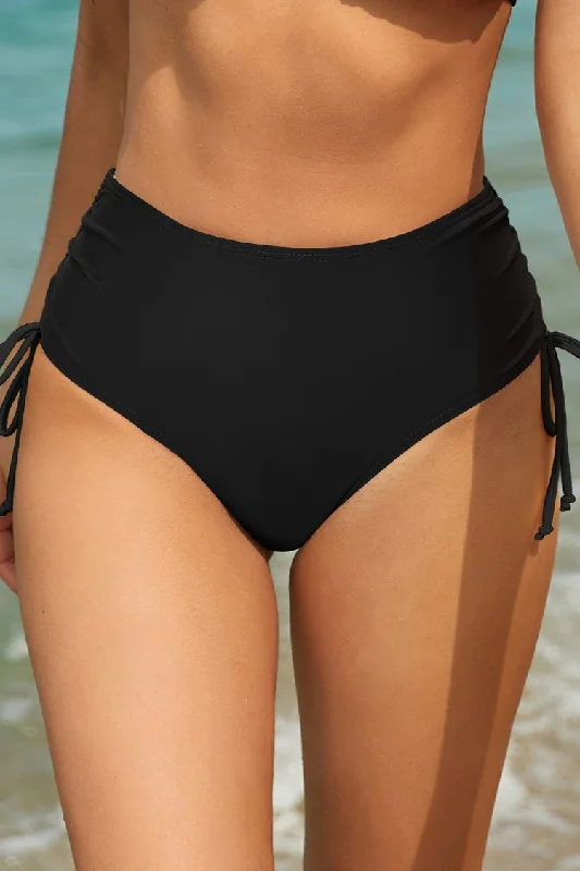Women's Metallic One - Pieces in Silver for a Shiny and Eye - Catching Night OutfitRuched High Waisted Bikini Bottom Women's Metallic One - Pieces in Silver for a Shiny and Eye - Catching Night OutfitRuched High Waisted Bikini Bottom
