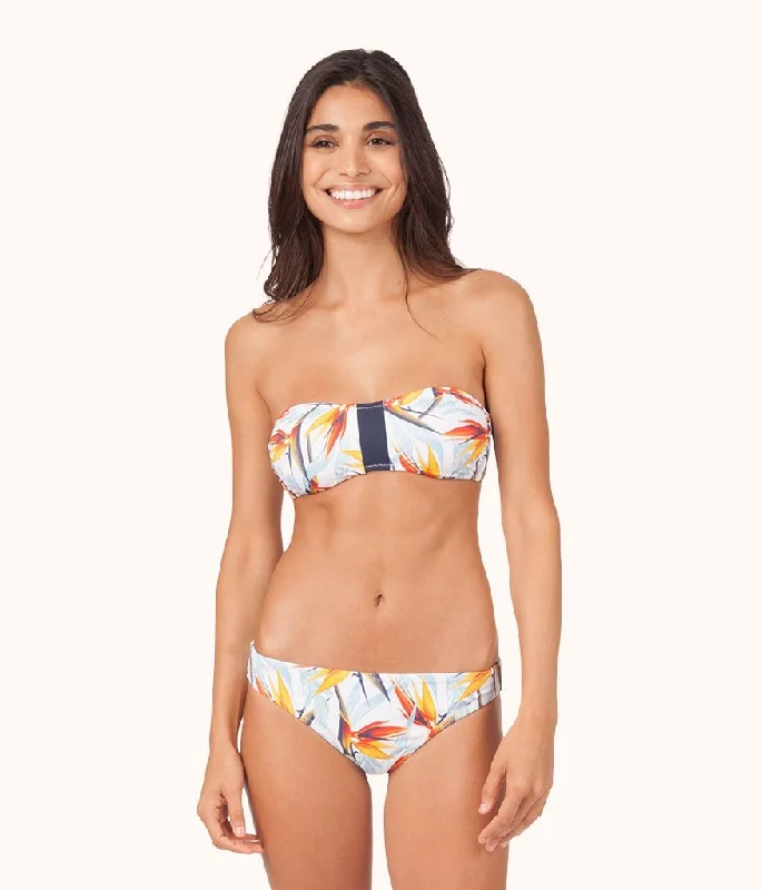 Women's Sheer - Paneled Swim Tops in Blue for a Flirty and Alluring Poolside LookThe Bandeau - Print: Day Break Print Women's Sheer - Paneled Swim Tops in Blue for a Flirty and Alluring Poolside LookThe Bandeau - Print: Day Break Print