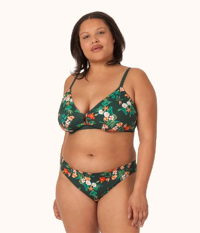 Women's Metallic - Trimmed Swim Tops in Gold for a Glamorous Beach PartyThe Busty Bralette - Print: Garden Print Women's Metallic - Trimmed Swim Tops in Gold for a Glamorous Beach PartyThe Busty Bralette - Print: Garden Print