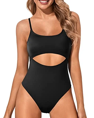 Women's Plaid Patterned One - Pieces in Red and Black for a Classic Fall LookWomen's Cutout Lace Up Strappy One Piece Swimsuit-Black Women's Plaid Patterned One - Pieces in Red and Black for a Classic Fall LookWomen's Cutout Lace Up Strappy One Piece Swimsuit-Black